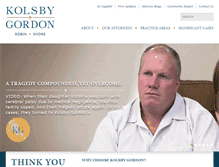 Tablet Screenshot of kolsbygordon.com